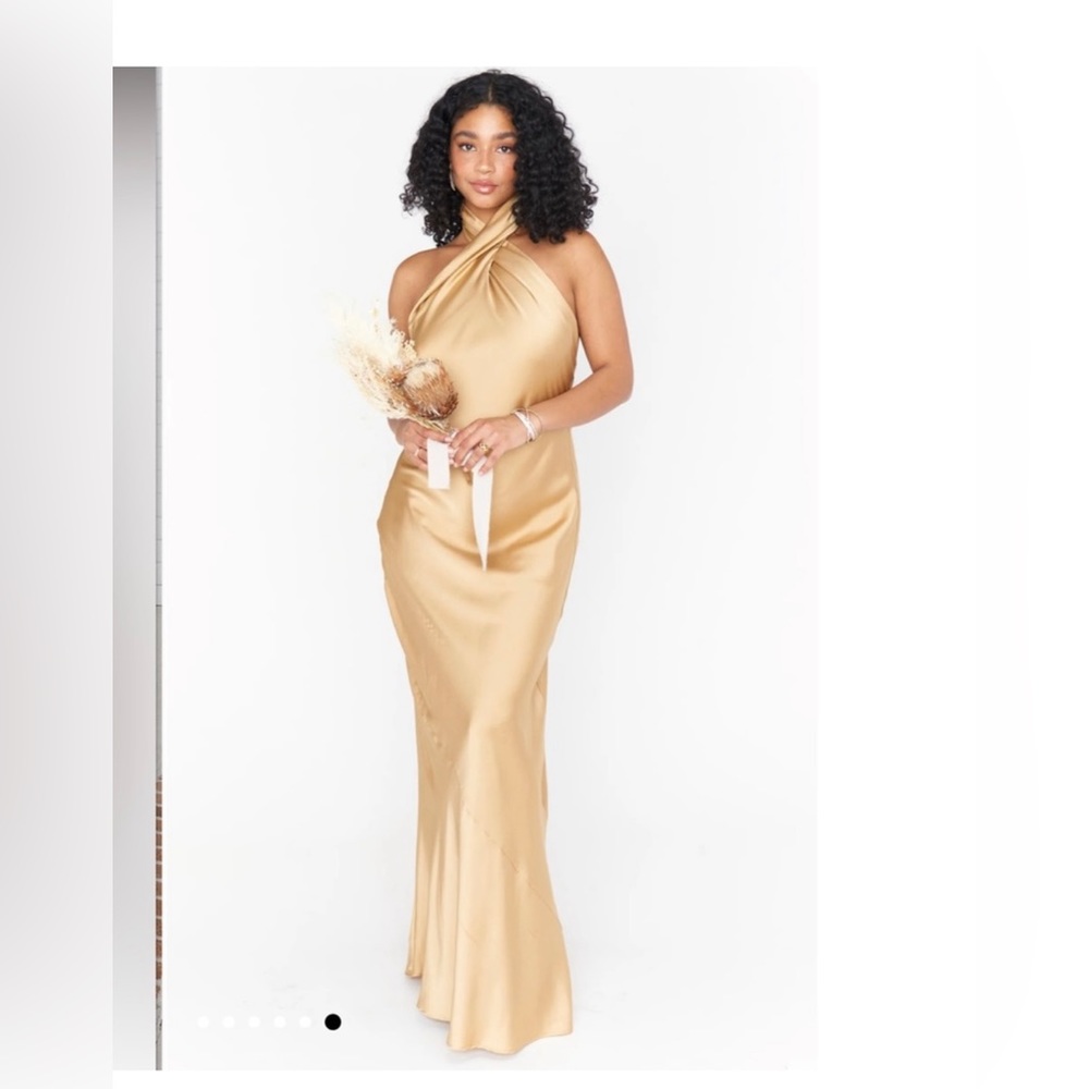 Show me your Mumu Champagne dress wore as bridesmaid dress to friends wedding